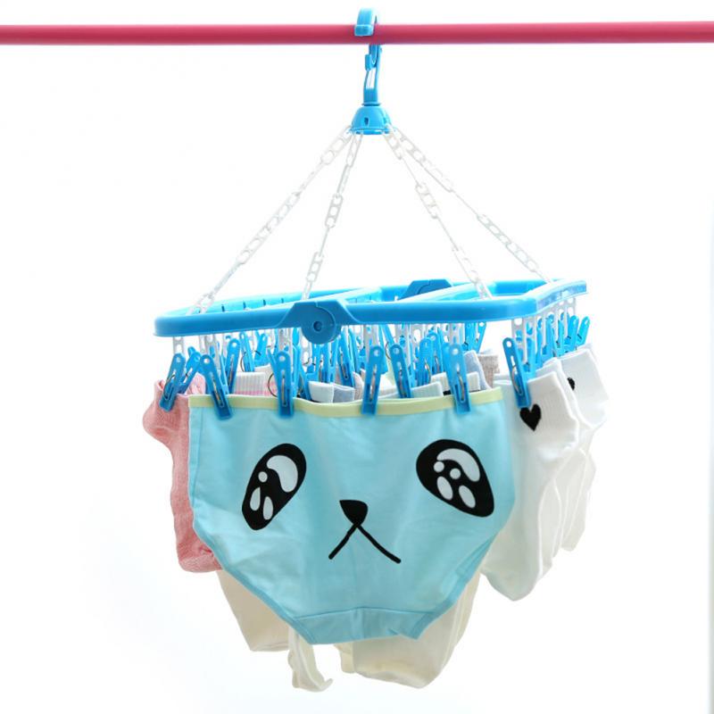 Laundry Clothes Peg Sock Underwear Washing Clothes Drying Rack Peg Hanger