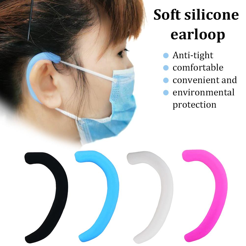 10 pièces en Silicone souple Earloop réutilisable anti-dérapant oreille poignées Extension crochet masque oreille crochet Anti-fuite Anti-douleur masque facial