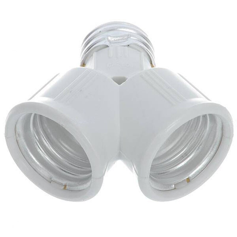 2 In 1 E27 Lamphouder E27 Lamphouder Lamp Socket Splitter Adapter Light Base Voor Led Lamp