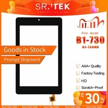 SRJTEK 7 "ekran dotykowy dla Acer Iconia jeden 7 B1-730 B1-730HD B1 730 730HD Digitizer czujnik szklany płyta tablet PC wymiana