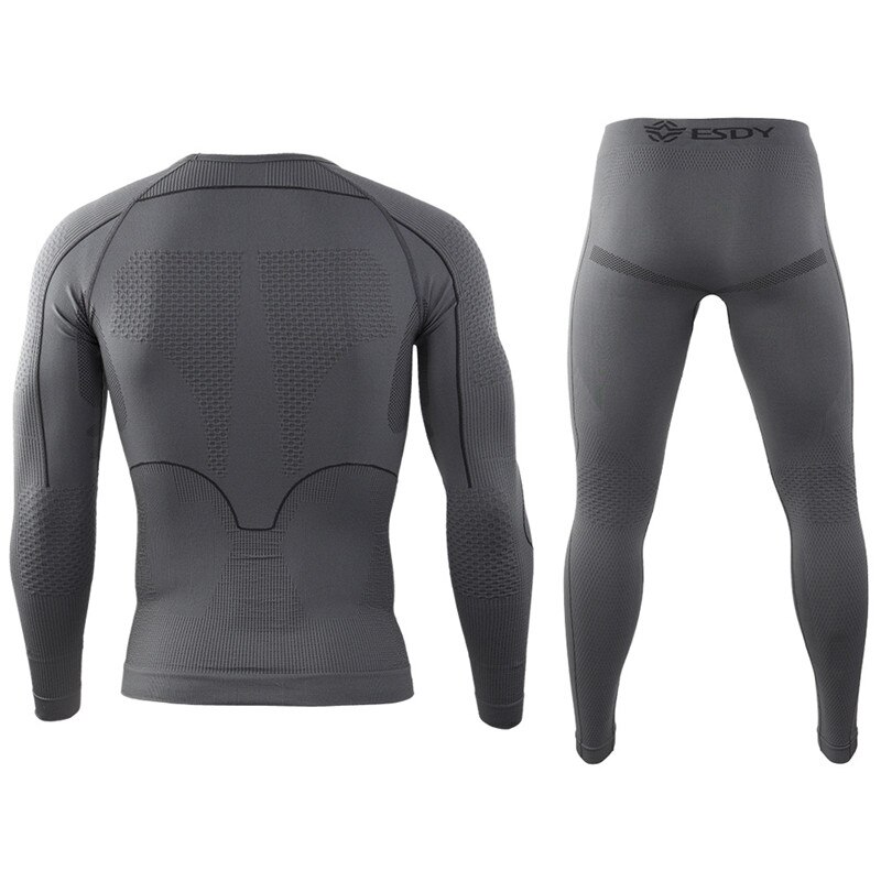 Winter Thermisch Ondergoed Set Mannen Sportkleding Running Training Warm Base Layer Compressie Ademend Panty Jogging Pak