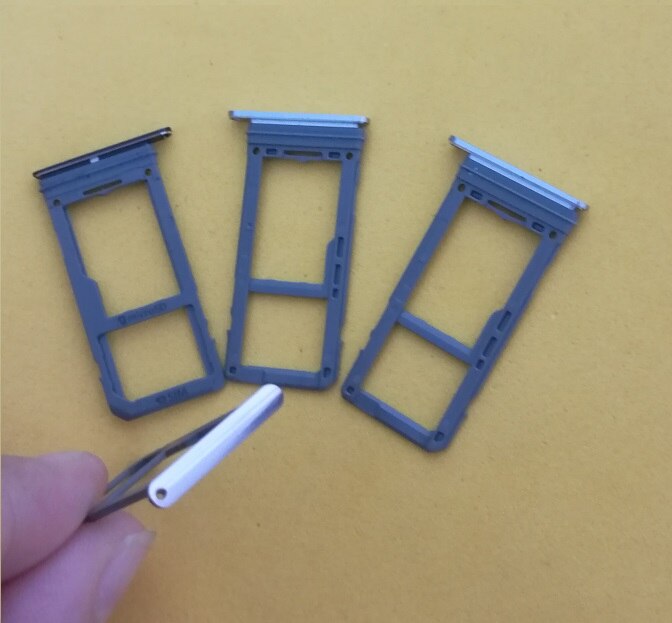 30pcs Single Sim card Holder For Samsung Galaxy S8 G950 S8 Plus G955 Sim Card Tray Holder Dual Version Replacement Parts