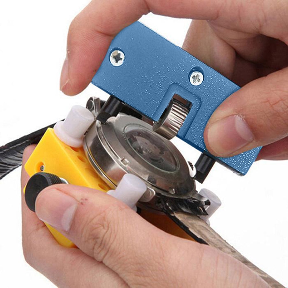 Horloge Verstelbare Opener Case Cover Remover Fixing Houder Case Reparatie Kit Horlogemaker Tool Keuken Gereedschap Openers