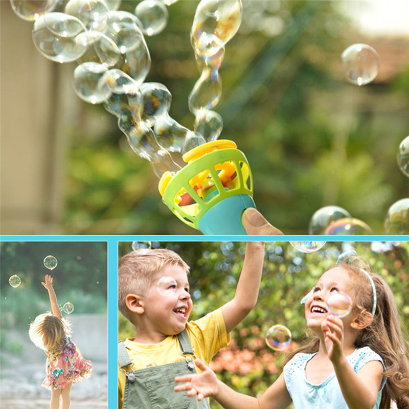 Elektrische Bubble Gun Spielzeug Zauberstäbe Blase Maker Maschine Automatische Gebläse Ätherisches In Sommer Im Freien Kinder Blase Blasen Spielzeug