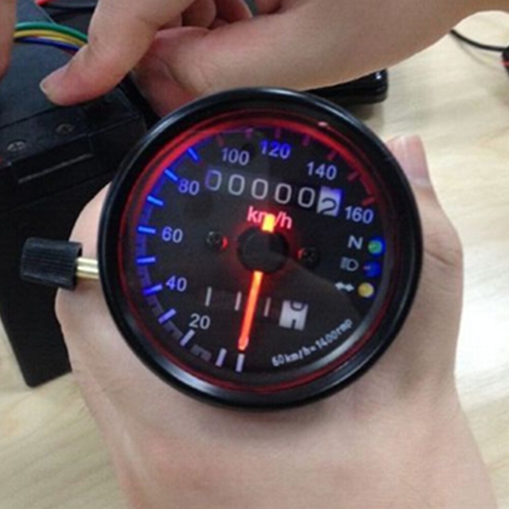 Instrument Rprmn Motorcycle RPM Gauges Speedometer Black Metal Shel... – Grandado