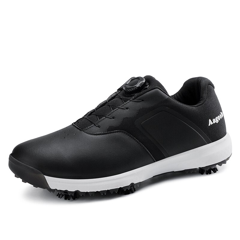Mannen Professionele Golfschoenen Waterdichte Spikes Golf Sneakers Zwart Wit Mens Golf Trainers Big Size Golf Schoenen Voor Mannen 39-47