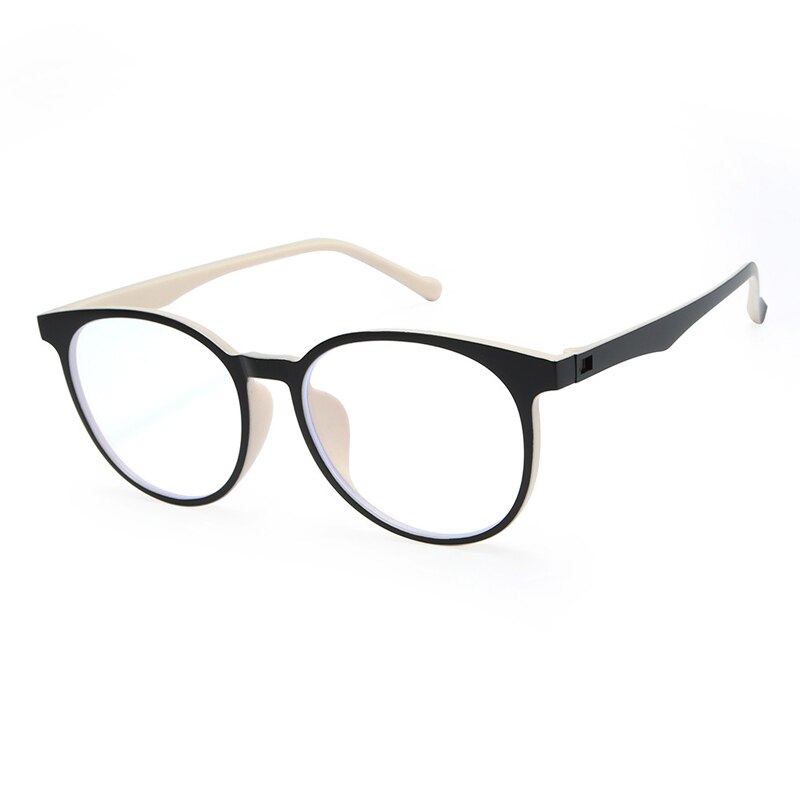 Elbru TR90 lente transparente ultraligera Marco de gafas para mujeres Anti azul claro azul-ray gafas de ordenador marcos de gafas redondas
