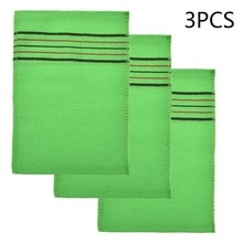 3 pièces corée italie exfoliant corps gommage serviette chiffons de lavage Fibres végétales