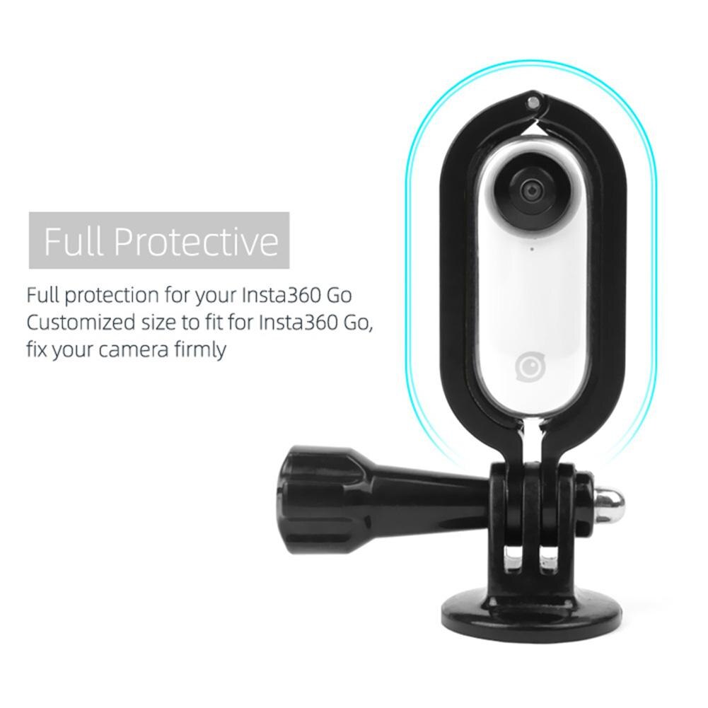 BEESCLOVER For Insta 360 Go Metal Adapter Camera Protection Frame 1/4 Screw Mount Bracket Cameras Expansion Accessories r60