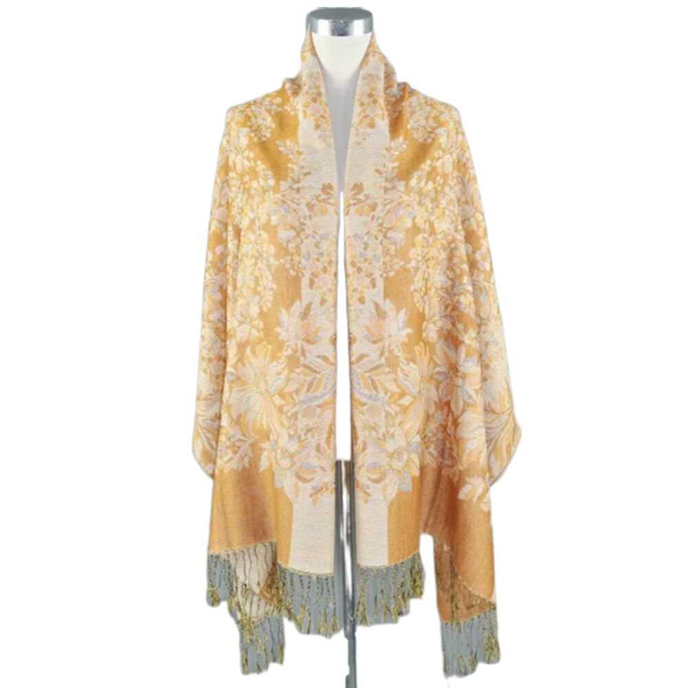 Beige Woollen Check Stole for Women & Men | Soft Winter Scarf by Natural Fab