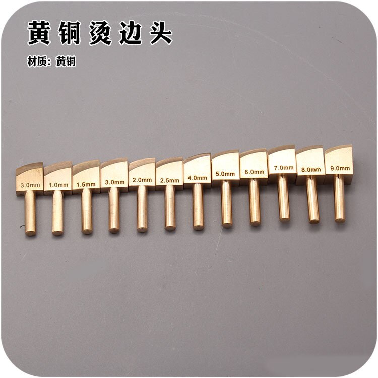 Single Line 1-9mm Leather Edge for Sealing DIY Tool Brass Soldering Iron Edge Marking Leathercraft Tool