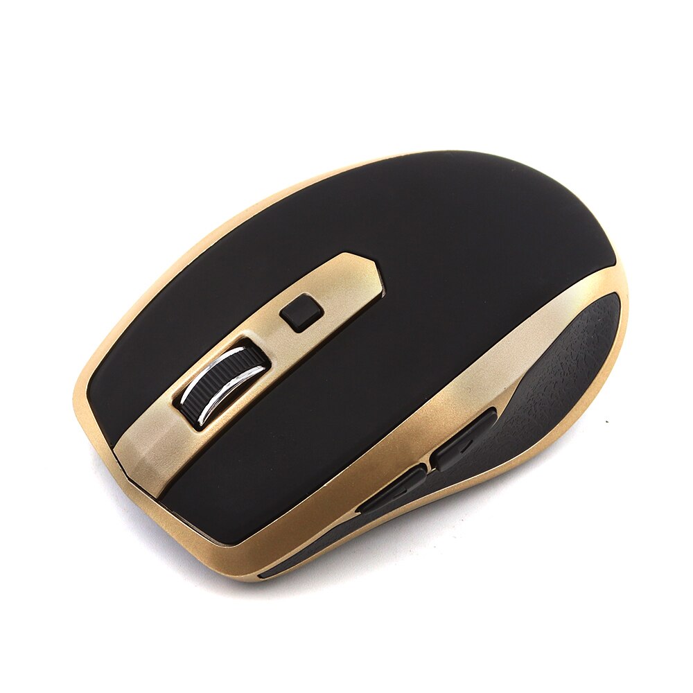 Bluetooth Wireless Mouse Optical Computer Gaming Mouse 1600 DPI Ergonomic PC Office Gamer BT Mice Small Mice For Laptop Mac Gold: Gold