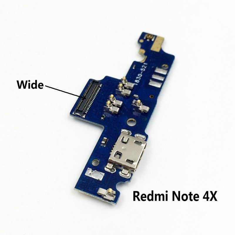 Per Xiaomi Redmi Nota 4 / Note 4X/Nota 4Xpro Del Telefono Nuovo Micro USB di carico del Caricatore del Cavo Della Flessione bordo della porta con Microfono Modul: Redmi Note 4X (Wide)