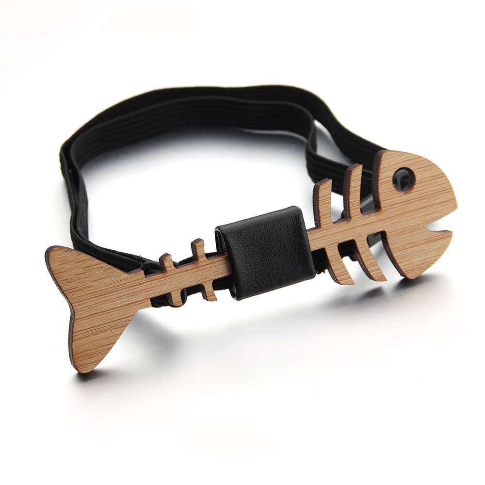 Mannen hollen gesneden zakelijke feest houten vlinderdas bamboe visgraat vlinderdas bruiloft vlinder echte houten stropdas