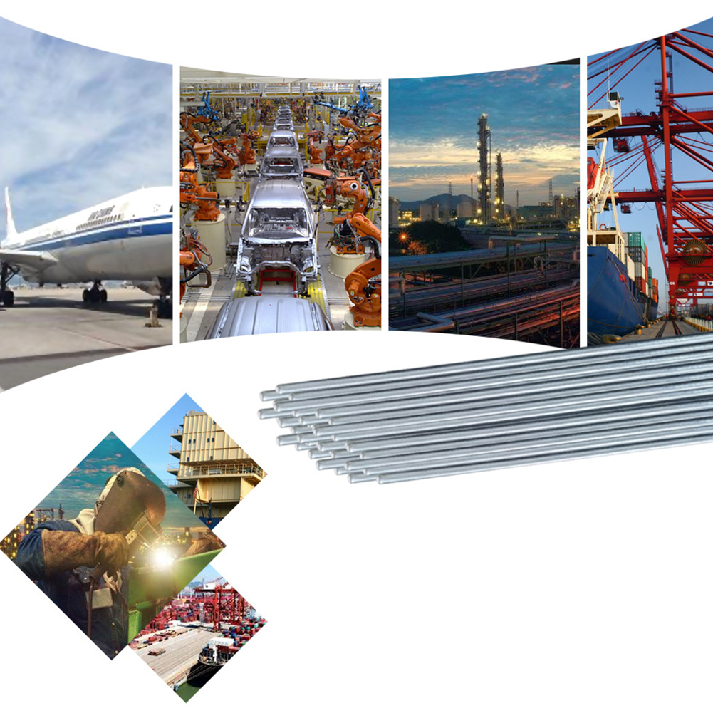 10/20 Pcs Aluminum Welding Rod Low Temperature Aluminum Welding Wire Aluminum Welding Flux Core 2MM/1.6MM Welding Consumables