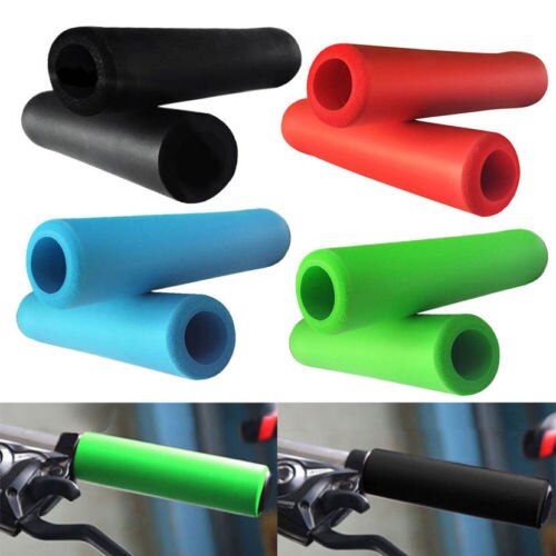 agarre de bicicleta Popular engranaje fijo Fixie agarre de bloqueo empuñaduras de manillar de goma
