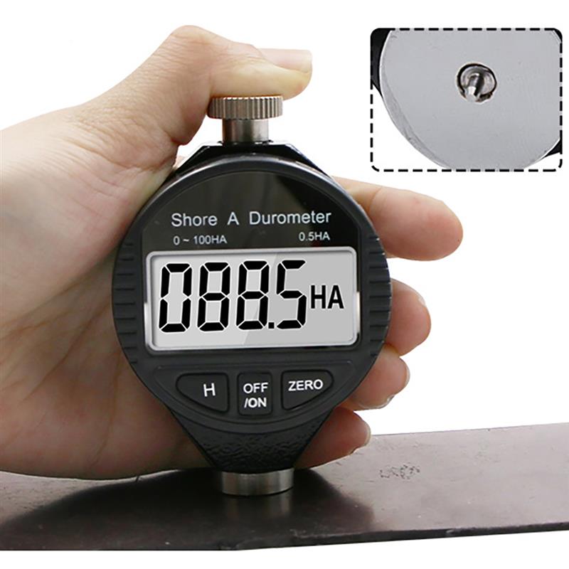 Digital Shore Hardness Durometer Digital Hardness Tester Hardness Meter Shore 0-100 A/C/D For Plastic Leather Rubber Multi-Resin: White