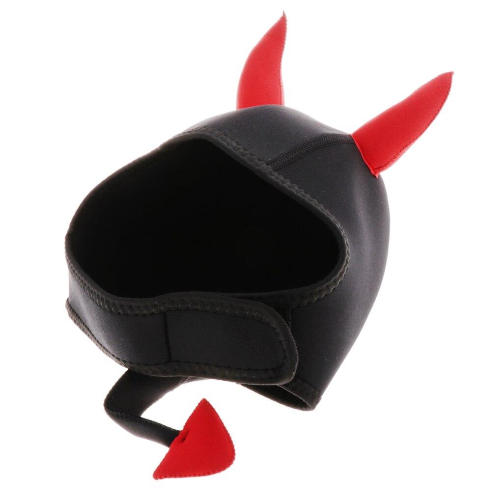 3Mm Neopreen Cartoon Scuba Dive Snorkelen Kappen Warm Hood Cap Cartoon Duiken Kap Voor Duiken Water Sport: Red