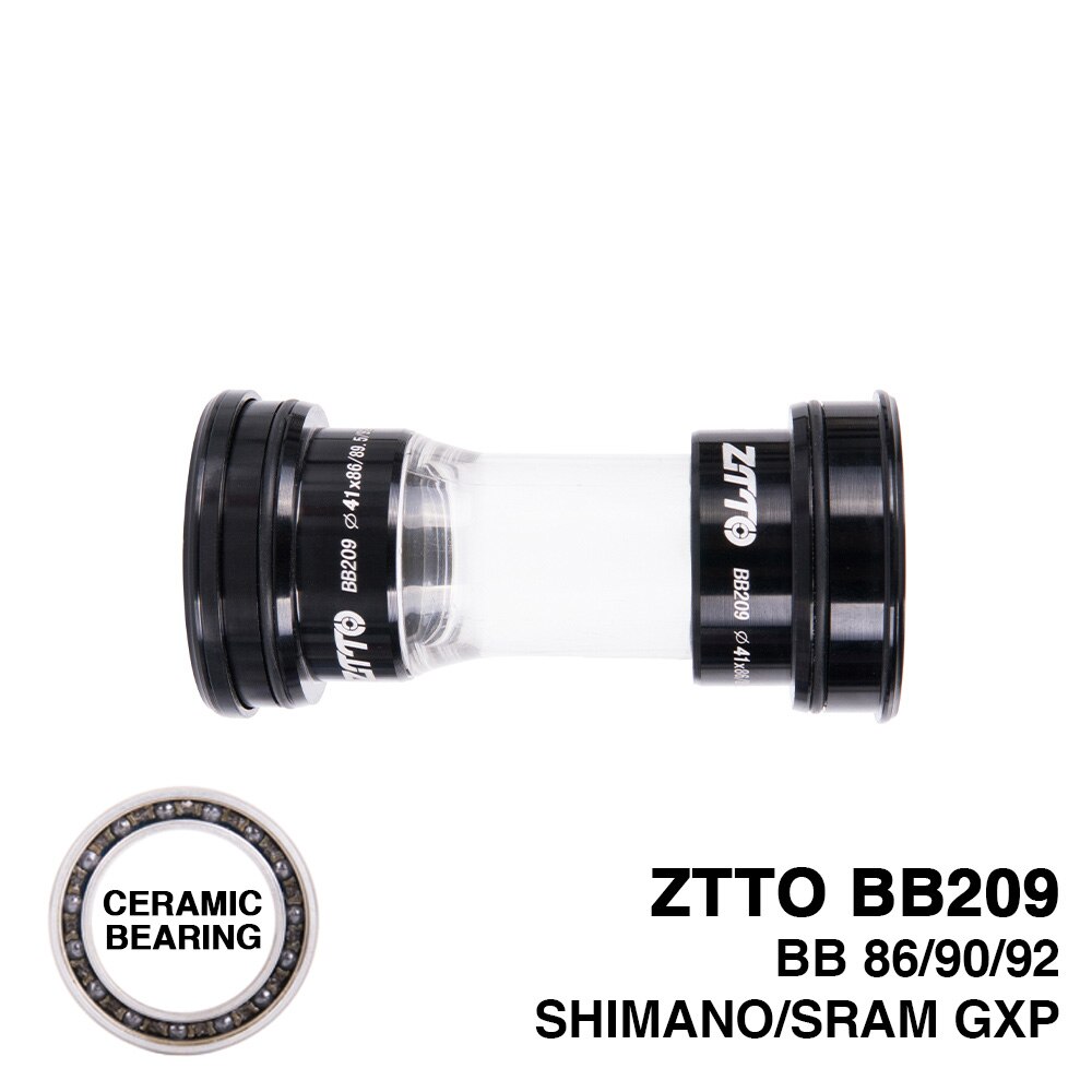 ZTTO CERAMIC BB209 BB92 BB90 BB86 Press Fit Bottom Brackets for Road Mountain bike parts 24mm Crankset K7 GXP 22mm chainset: CERAMIC BB209 BLACK