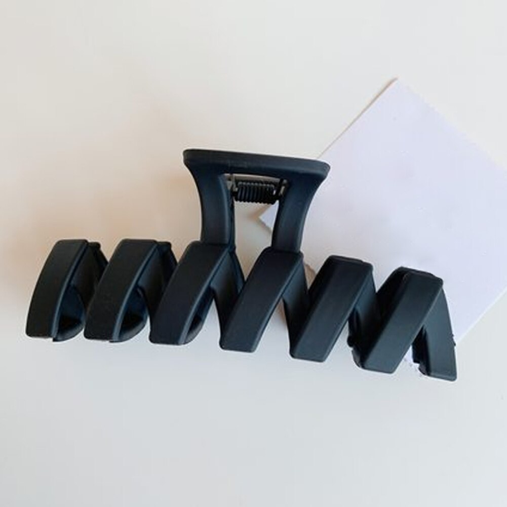Effen Kleur Klauw Clip Grote Barrette Krab Haar Klauwen Bad Clip Paardenstaart Clip Voor Vrouwen Meisjes Haar Accessoires: 6