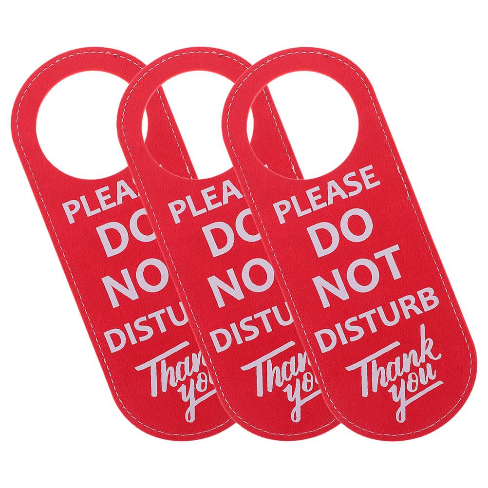 3 stk. «ikke forstyrr»-skilt, personvern, dørhenger, morsomme kleshengere, håndtak, skilt til dører på kontoret