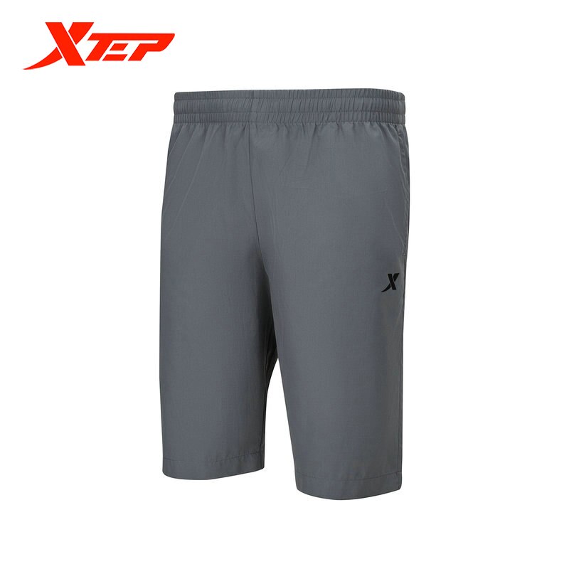 Xtep Men's Spring Sports Shorts Men's Running Shorts Woven Breathable Pants Men's Washed Quick-drying Shorts 879229670088: dark gray / XXXL