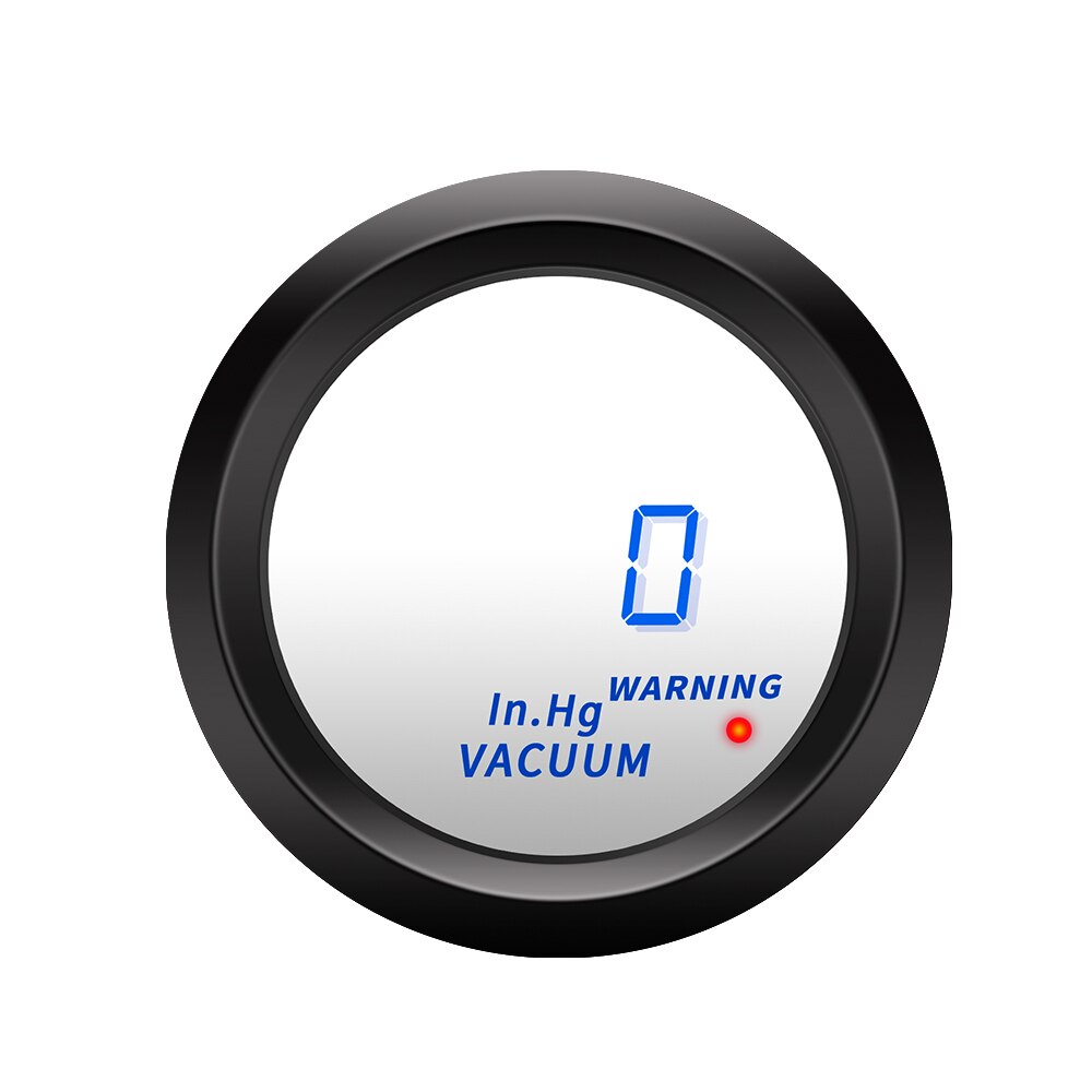 2 Inch 52 Mm Turbo Boost Gauge Vacuüm Druk Meter-30 ~ 30 Psi Bar Blauwe Led 12V water Temp Oliedruk Gaugetachometer Controller: Vacuum Gauge