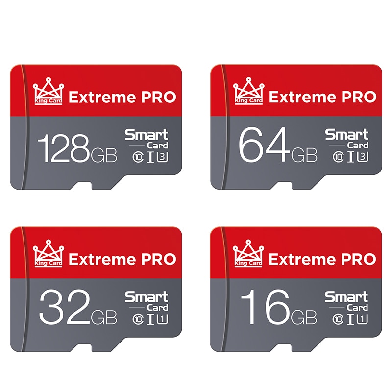 Capacité réelle Micro carte sd 128GB 64GB U3 UHS-3 32GB 16GB Class10 UHS-1 carte mémoire flash carte Microsd TF/SD cartes