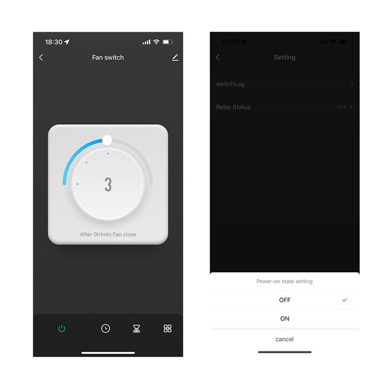 Interruttore ventola accorto Wifi Controllo a 5 velocità Ventilatore da soffitto UE Interruttori rotanti/manopola Telecomando Tuya per Alexa Google casa