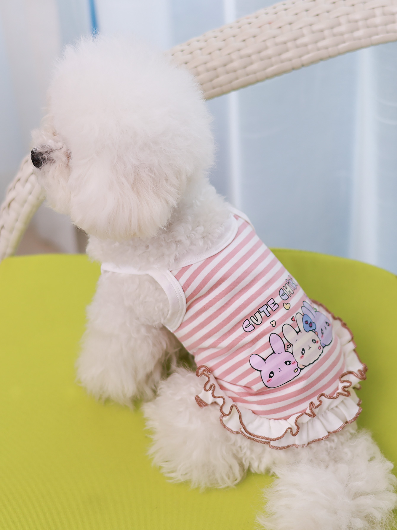 Dog vest, summer breathable thin material pet clothing, summer style Schnauzer, Yorkshire small and medium-sized dog vest Dress: XS / Pink