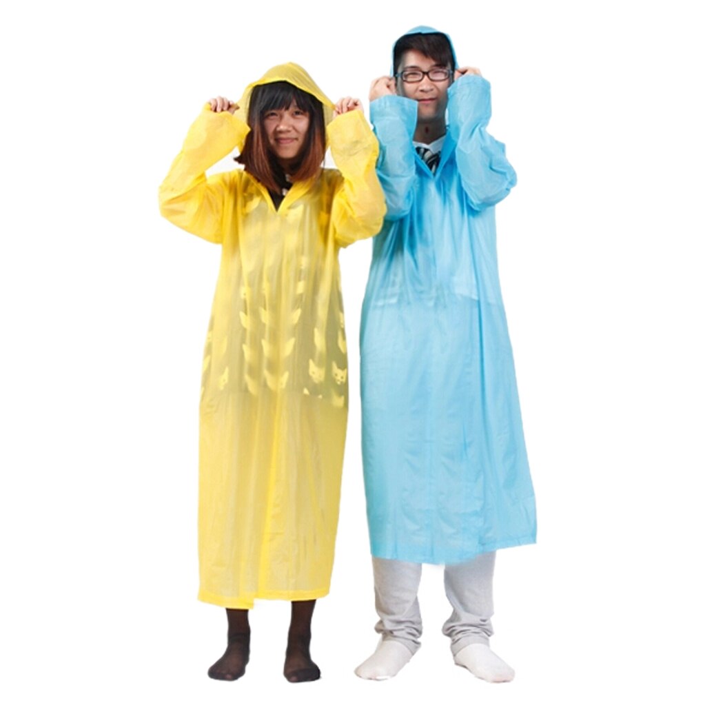 2pcs Adult One-Time Emergency Waterproof Cloth Raincoat Color Random