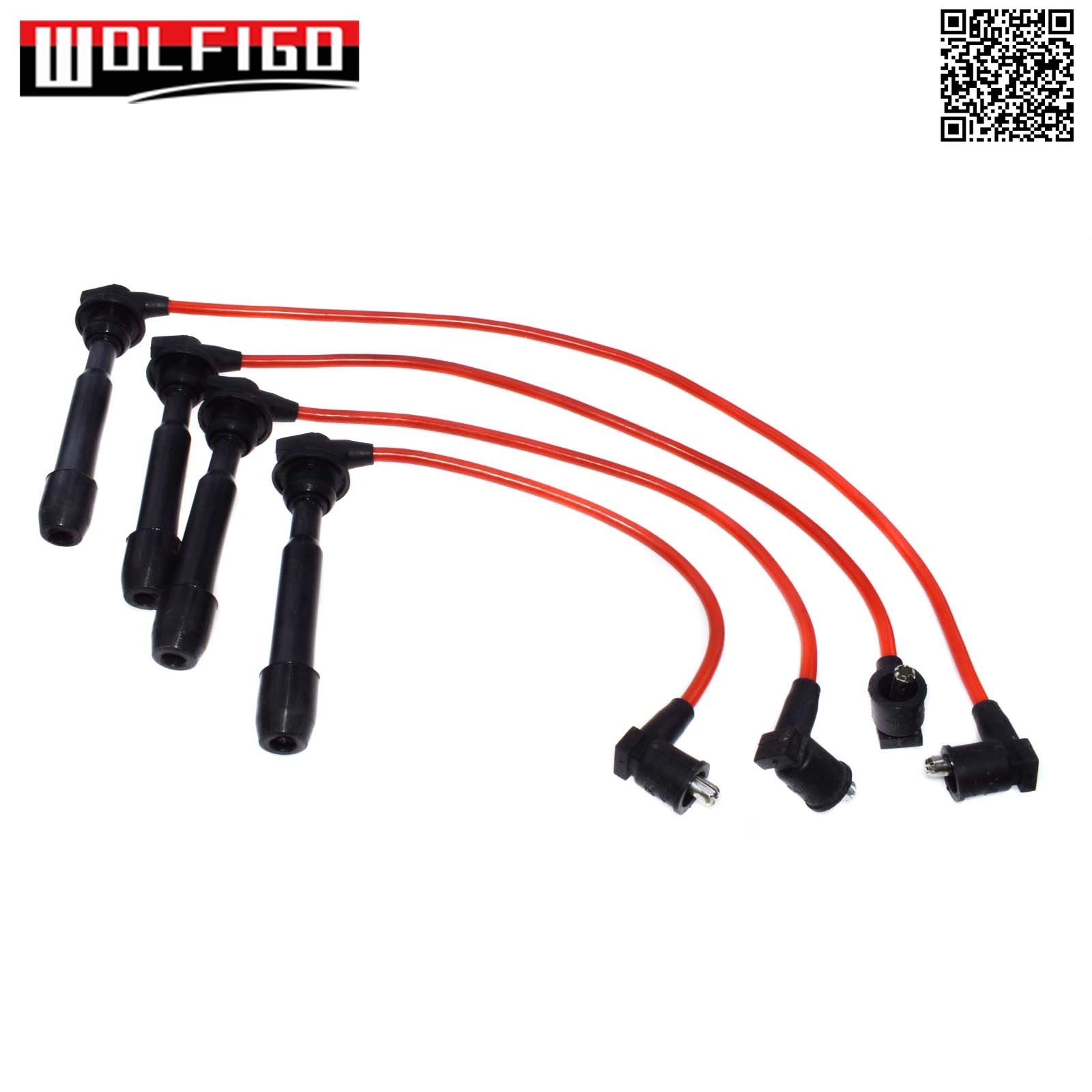 WOLFIGO Fit Hyundai Elantra Tiburon Tucson Spectra conjunto de cables de bujía 27501-23B70