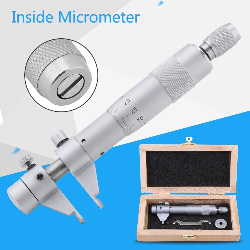 Micrometer Set 5-30mm Range 0.01mm Inside Micrometer Hole Bore Internal Diameter Gage Gauge Measure Caliper Gauge Tool