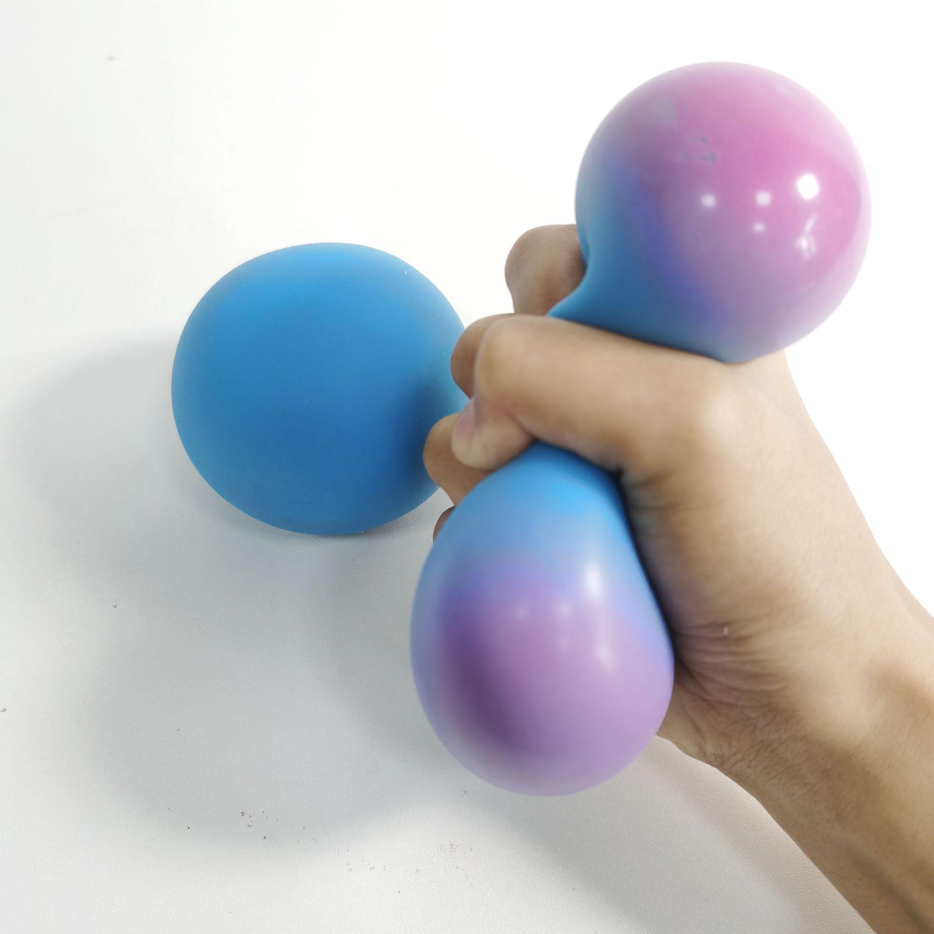 6Cm/6.5Cm Stress Ballen Kleur Veranderende Scheurbestendig Niet Giftig Bpa Gratis Soft Stretchy speelgoed Anti Stress Bal Voor Kinderen Volwassen: Blue 6.5cm
