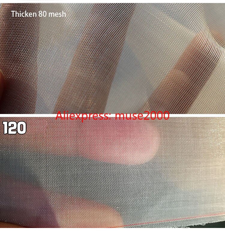 120 mesh pe nätfilter nät syra alkalibeständighet finmaskigt tyg nät vattenansträngande avelsnät