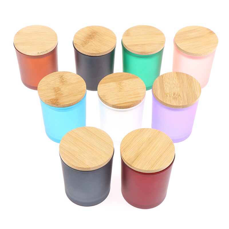Taza de vela colorida DIY, contenedor de cera de bebida dorada, vela de vidrio, candelabro de aromaterapia, frascos de velas de feliz cumpleaños