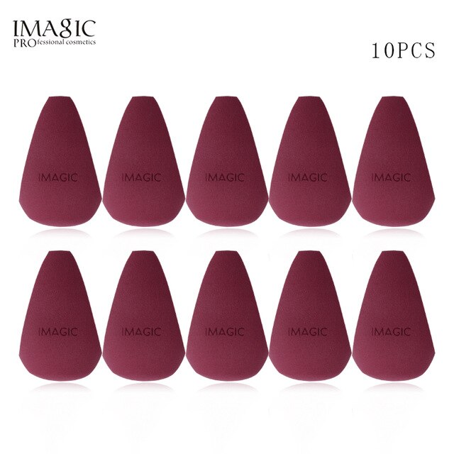 IMAGIC-esponja de maquillaje en forma de gota de agua, base suave, corrector, cosmética, 10 paquetes,: 10PCS IMAGIC 5