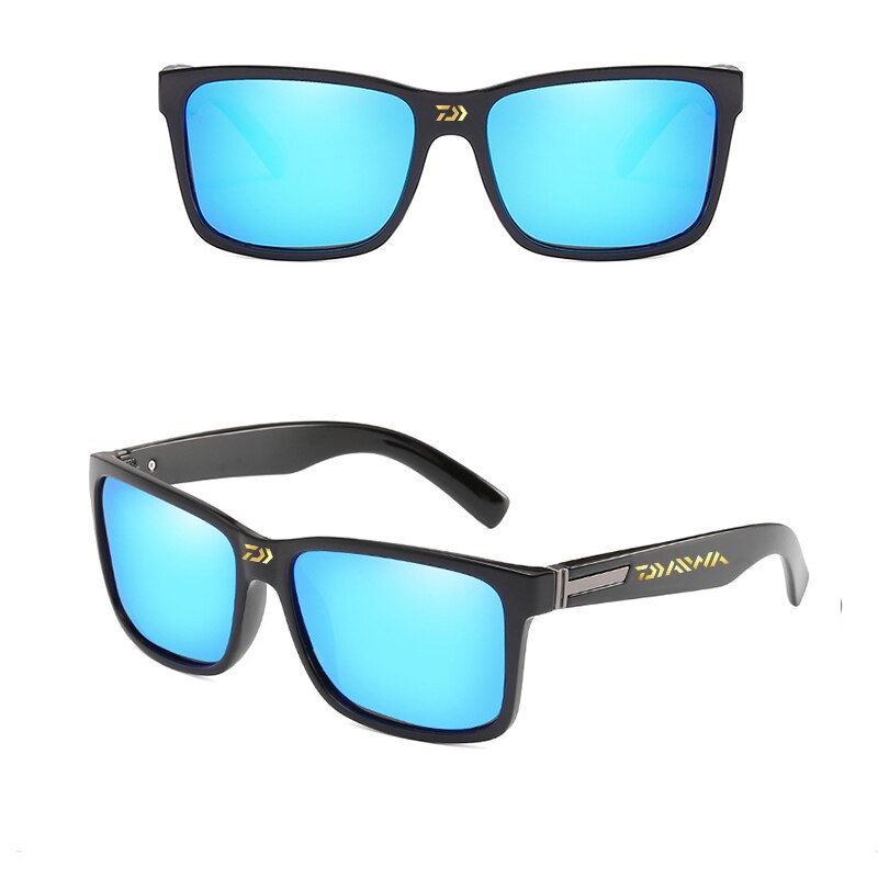 Daiwa mænds udendørs fiskerisport polariserede solbriller driver ridebriller strandrejser retro solbriller: Fotofarve 1