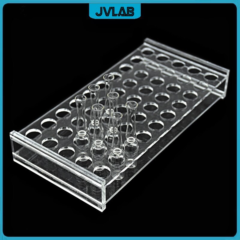 Plexiglass Ampoule Stand Sample Bottle Holder 50-well Hole Diameter 11 12.5 17 19 23mm Injection Bottle Rack For 1 2 5 10 20ml