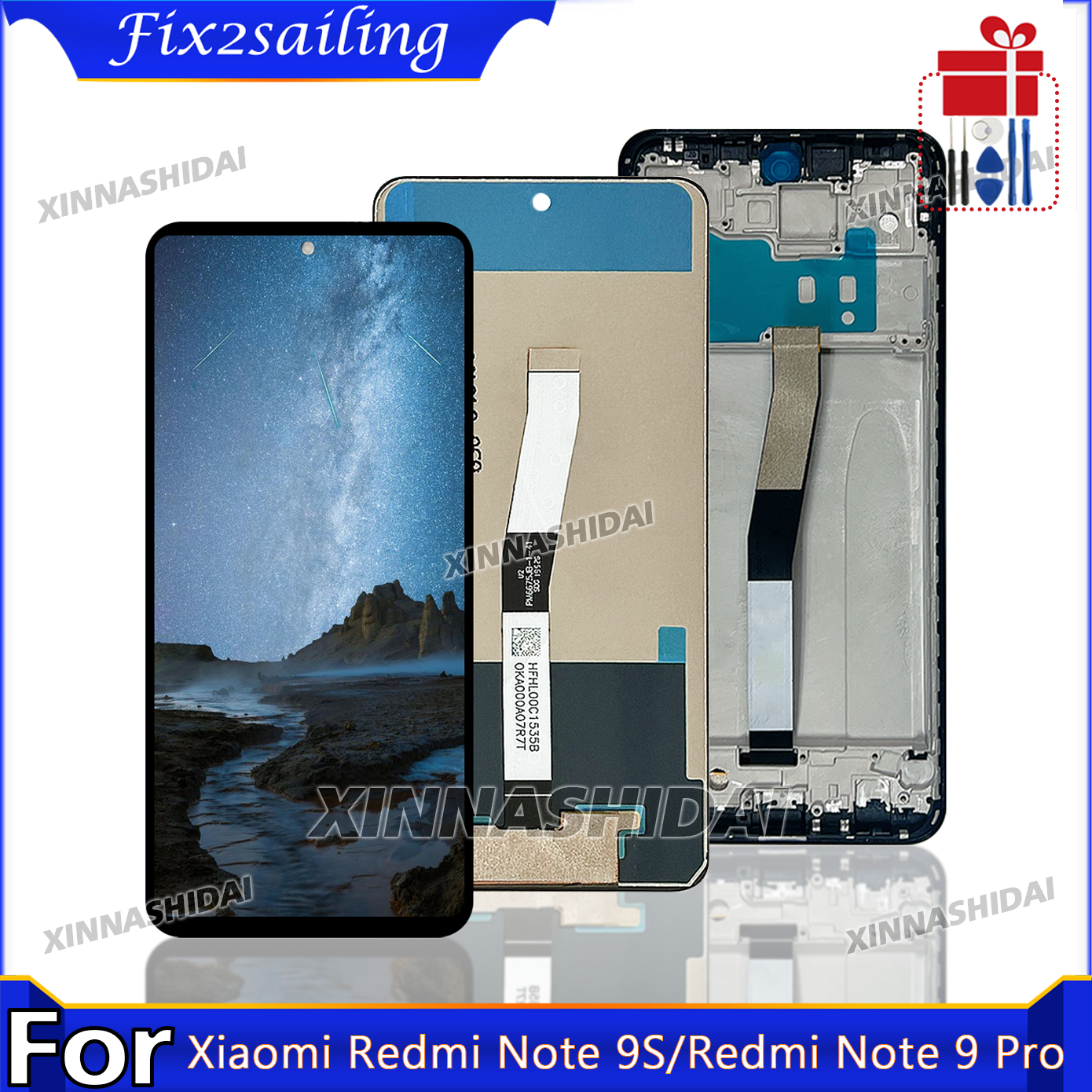 Pantalla para Xiaomi Redmi Note 9S pantalla Lcd pantalla táctil Digital para Redmi Note 9 Pro M2003J6B2G M2003J6A1G reemplazo de la pantalla