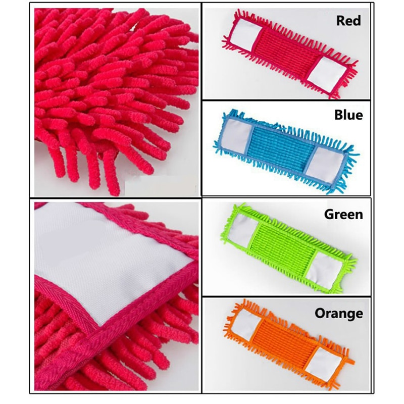 Coral Household Flat Mop Microfiber Dust Cleaning Pad Mop Head Replacement cleaning tools