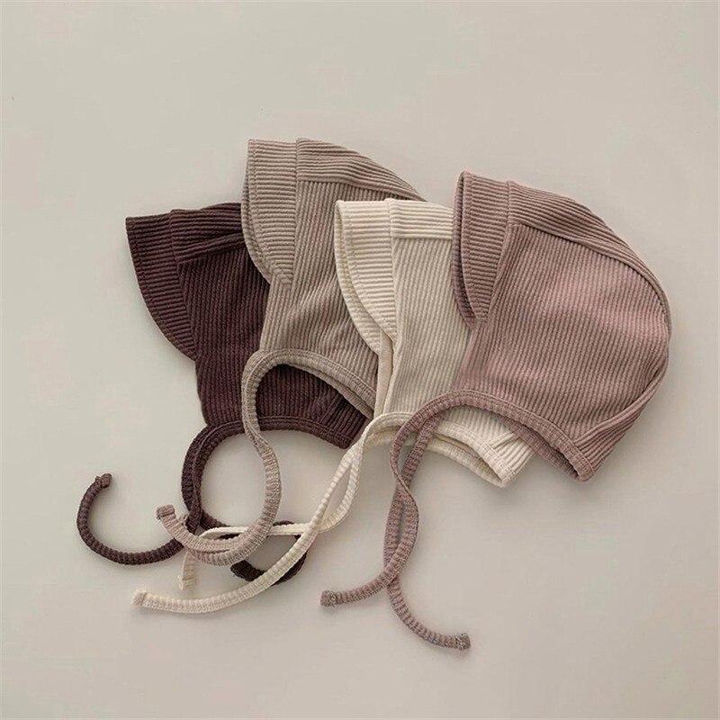 Primavera autunno carino nuovi cappelli tinta unita 2022 neonate cappellini moda fiocco in pizzo fascia per capelli 0-24 mesi