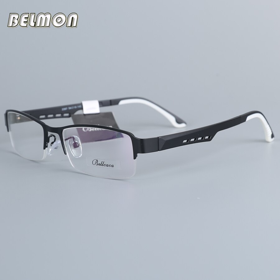 Bellcaca Montatura per occhiali Uomini Nerd Occhiali Da Vista Ottico Del Computer Da Vista Occhio Chiaro Occhiali Lenti Telaio Per Il Maschio Eyewear 2387