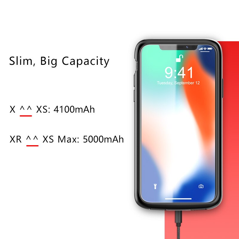 Batterij Opladen Case Voor Iphone X Xs Power Bank Voor Bescherm Case Power Case Batterij Voor Iphone Xs X Serie