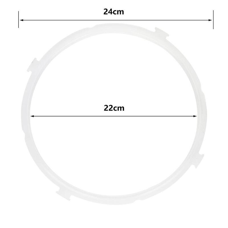 Anillo de sellado Universal de silicona para olla a presión eléctrica, anillo de sellado de goma para olla arrocera, espesamiento de 3L / 4-5L / 6L: 5L 6L