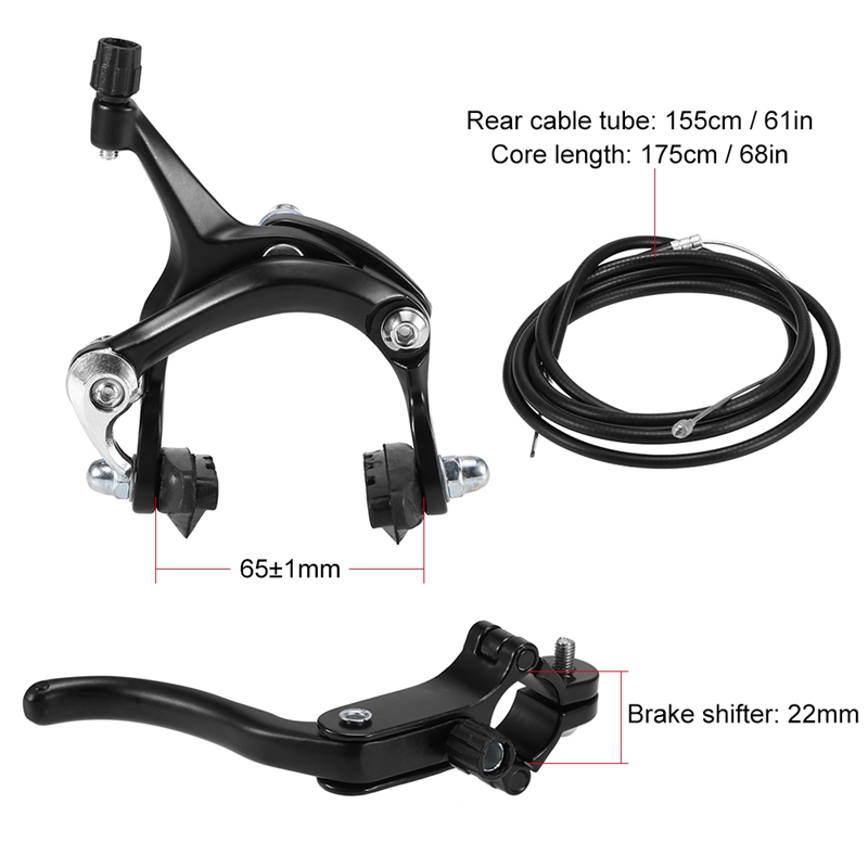 Bremsenset für fixie-rennräder und cruiser, fahrradbremsensatz, felgenbremsensatz, seitenzugbremsensatz für die meisten fixie-bikes