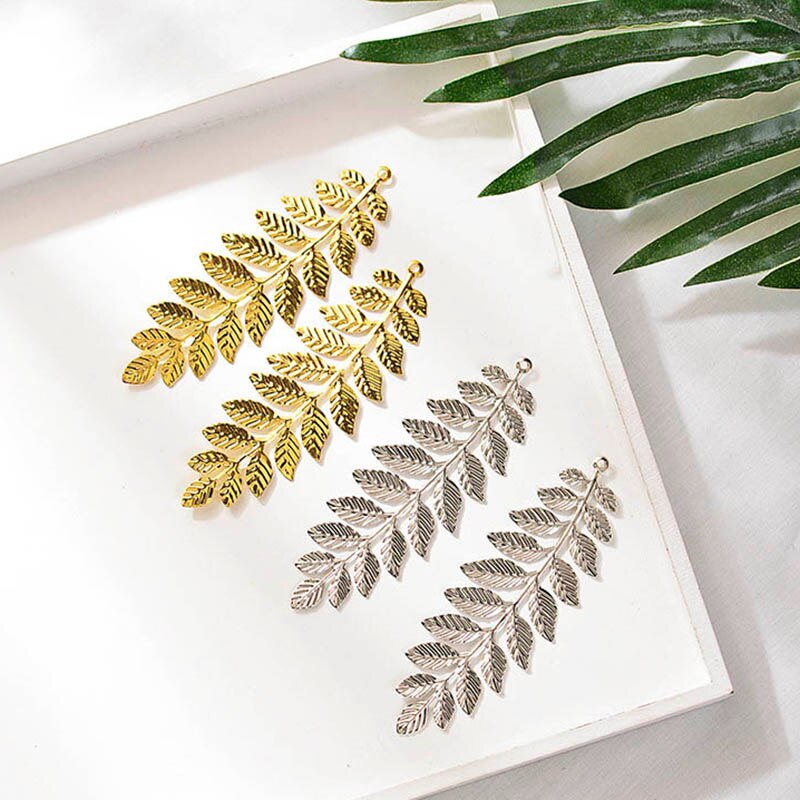 10 pièces pendentif de connecteur de laisser en métal filigrané or Rhodium pour la fabrication de bijoux à bricoler soi-même 93x32mm Long breloques de boucle d'oreille fournisseur