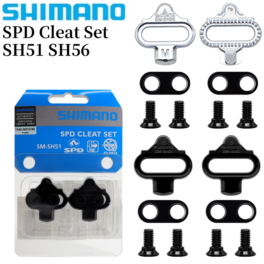 Shimano SH51 SH56 VTT pédale taquet Original SPD vtt vélo autobloquant pédale crampons ensemble accessoires de vélo