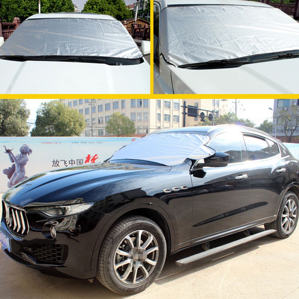 Universal Car Car shield half cover Front Glass snow protection Anti-icing Insulated car cloth Hatchback sedan SUV Car Accessory