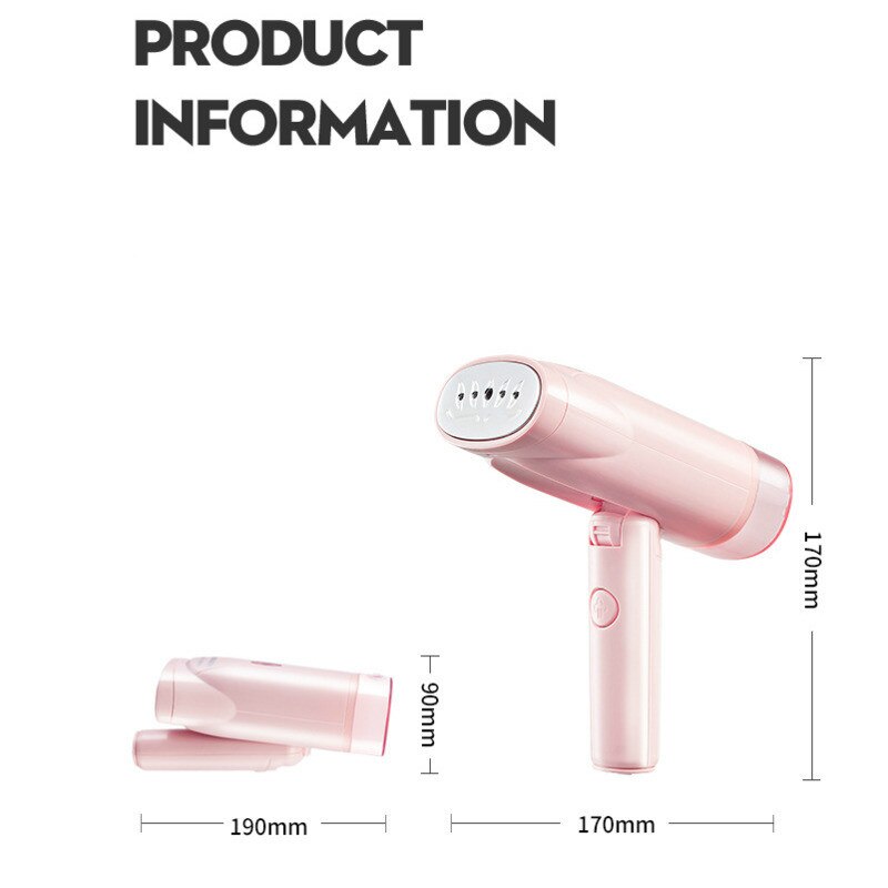 Handheld Stoomboot 800W Krachtige Kledingstuk Stoomboot Opvouwbare Snelle-Warmte Stoomstrijkijzer Strijkmachine Voor Reizen 110-240V